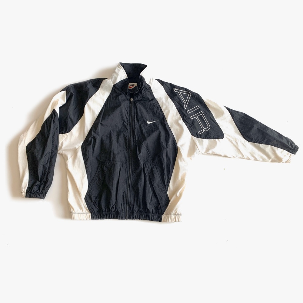 Vintage Rare NIKE Windbreaker 90s Black & White Unisex
